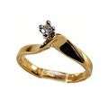 Engagement ring 0.5 CT, size 4 super sleek stunning elegant ring.
